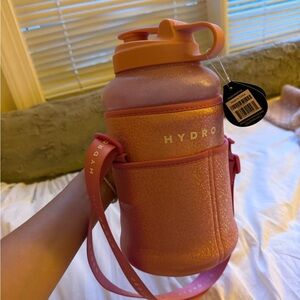 HydroJug Pink Water Bottle with Strap